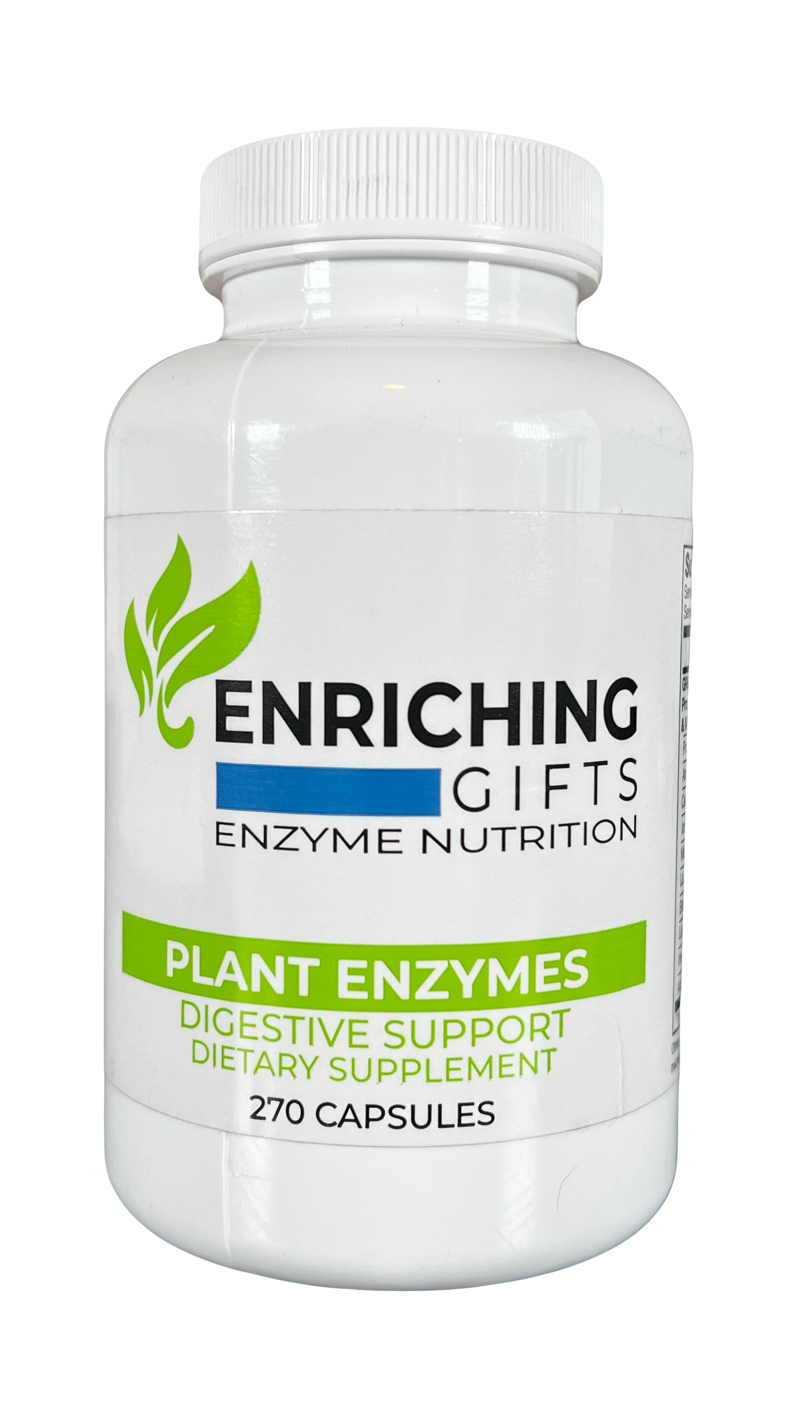 PLANT ENZYMES FULL STRENGTH – 270 Capsules Enriching Gifts