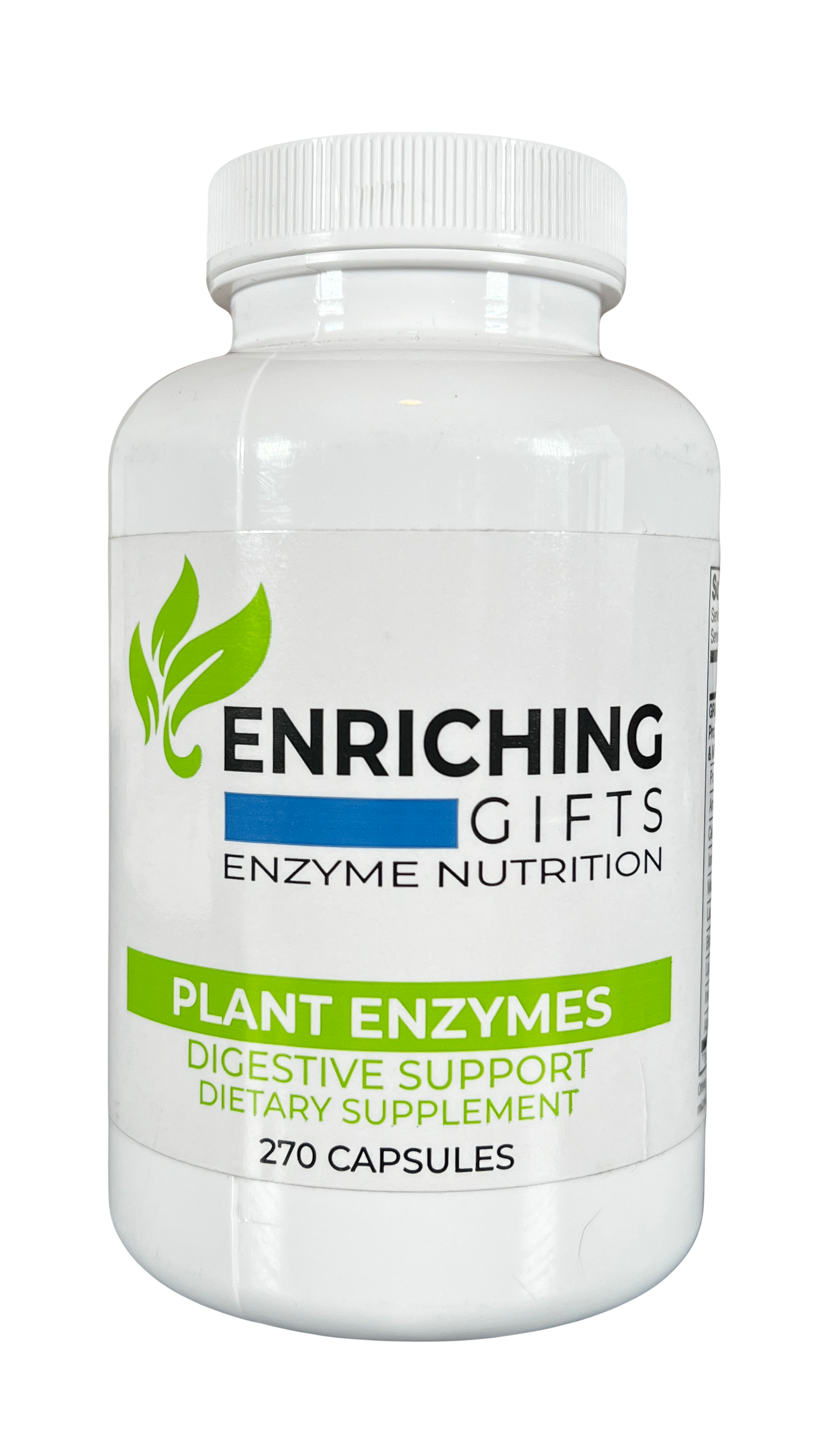 PLANT ENZYMES FULL STRENGTH – 270 Capsules Enriching Gifts